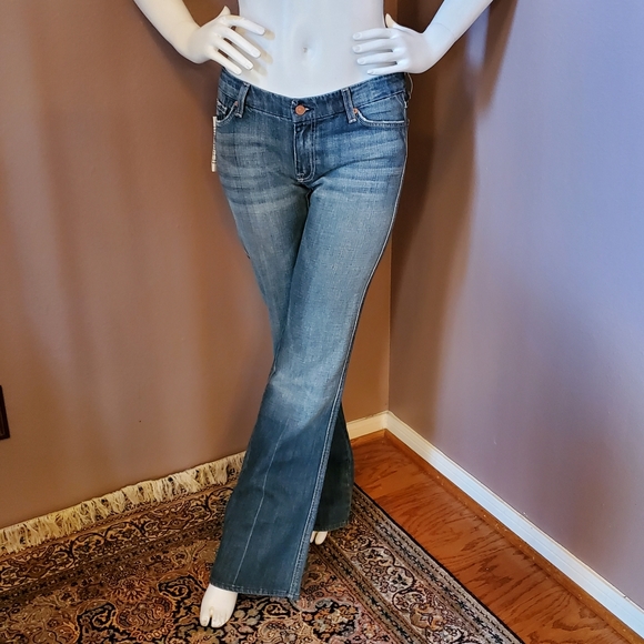 NWT 7 For All Mankind Crystal A bootcut jeans size 31 x 34 - Picture 2 of 8